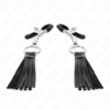 KINK - PINZAS PARA PEZONES CON BORLAS DE POLIPIEL 6 CM