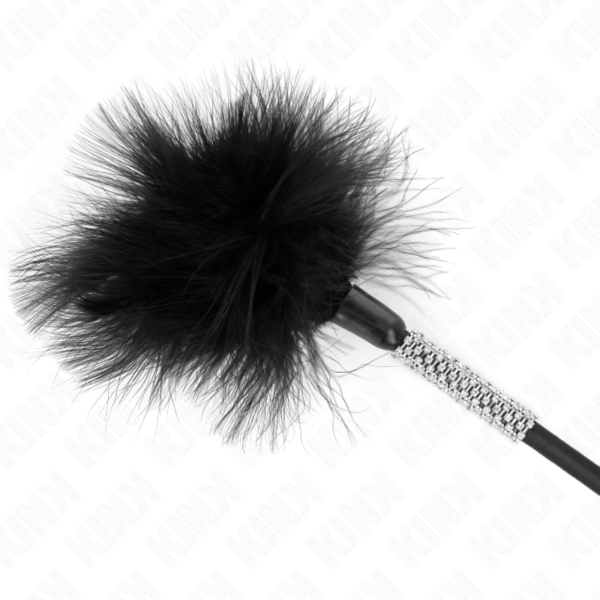 KINK - PLUMAS PARA COSQUILLAS CON MANGO DE DIAMANTES DE IMITACIÓN 50 CM - Imagen 5