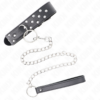 KINK - COLLAR CON CORREA 65 CM REMACHE ANILLA NEGRO AJUSTABLE 36-50 CM X 3.8 CM - Imagen 4