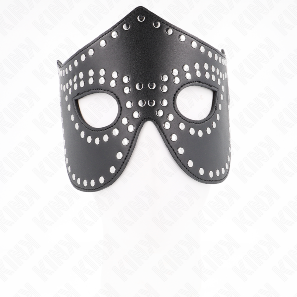 KINK - MÁSCARA DE POLIPIEL CON REMACHES MODELO 2 30 x 12 CM - Imagen 3