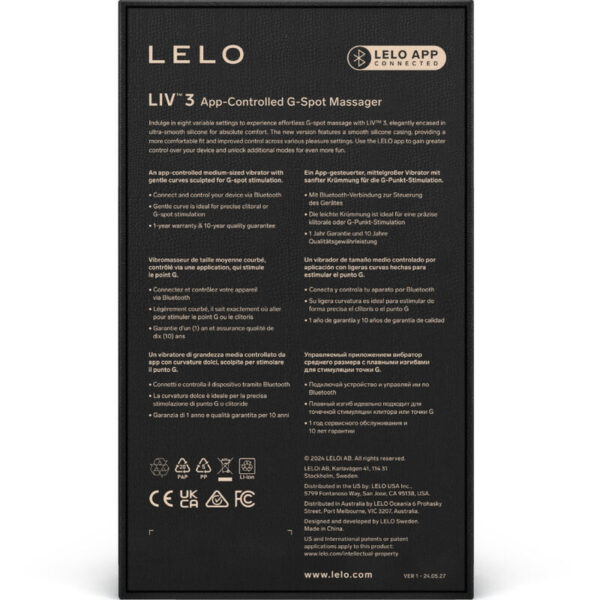 LELO -  LIV™ 3 ESTIMULADOR PUNTO G AZUL - Imagen 4