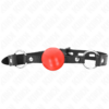 KINK - MORDAZA DE BOLA 4 CM TPE ROJO 60 x 2 CM - Imagen 3