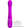 PRETTY LOVE - SHANIA TRIPLE VIBRADOR RABBIT MULTIFUNCIÓN ROSA - Imagen 5