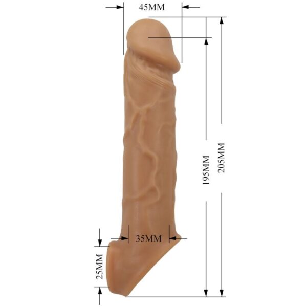 PRETTY LOVE - FUNDA DE PENE DE PIEL REALÍSTICA NATURAL - Imagen 5