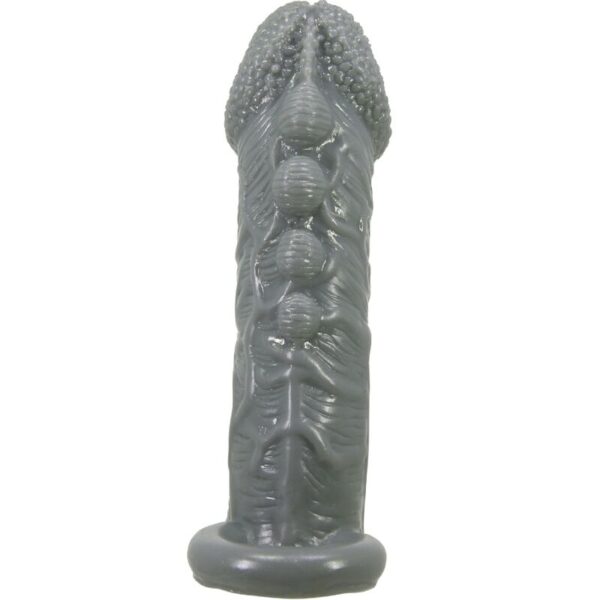 PRETTY LOVE - FUNDA REALÍSTICA ALARGADORA Y RETARDANTE PARA PENE GRIS - Imagen 4