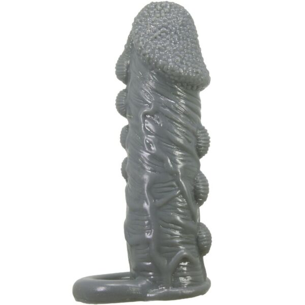 PRETTY LOVE - FUNDA REALÍSTICA ALARGADORA Y RETARDANTE PARA PENE GRIS - Imagen 2