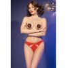 CHILIROSE - CR 4839 SET NAVIDEÑO PEZONERAS + PANTIES ROJO S/M - Imagen 4