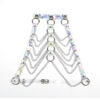 SUBBLIME - 953737 ARNÉS DE PECHO CON ANILLOS Y CADENAS PLATA TALLA ÚNICA - Imagen 4
