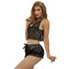 SUBBLIME - 953942 PIJAMA SEXY SATEN Y  ENCAJE NEGRO L/XL - Imagen 3