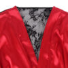 SUBBLIME - 954017 CAMISON DE ENCAJE ESPALDA TRANSPARENTE + TANGA ROJO/NEGRO S/M - Imagen 5
