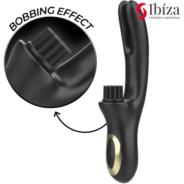 IBIZA - VIBRADOR HI-TECH RABITT BRUSHING MULTI CELDAS CLITORIALES Y DOBLE WAVE - Imagen 3