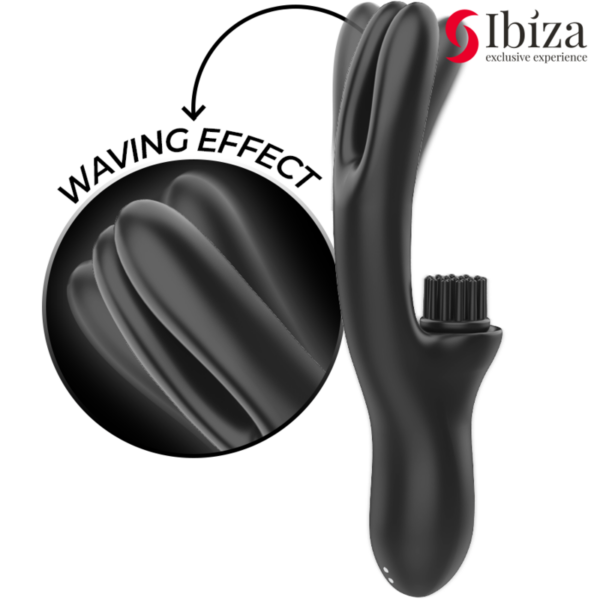 IBIZA - VIBRADOR HI-TECH RABITT BRUSHING MULTI CELDAS CLITORIALES Y DOBLE WAVE - Imagen 2