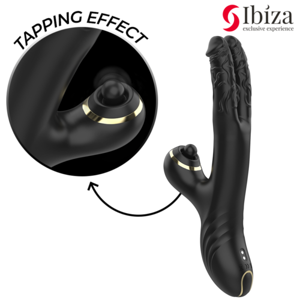 IBIZA - VIBRADOR HI-TECH RABITT CLITORIAL POTENTE Y DOBLE WAVE TWO DRAGONS - Imagen 3