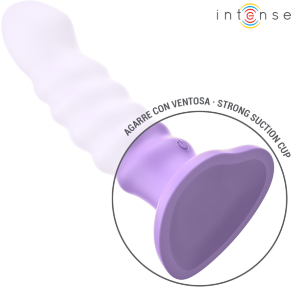 INTENSE - BRENDA VIBRADOR TALLA M DISEÑO EN ESPIRAL 10 VIBRACIONES MORADO CONTROL REMOTO - Imagen 3