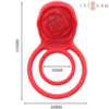 INTENSE - GAIL ROSA ESTIMULADORA 10 VIBRACIONES ROJO CONTROL REMOTO - Imagen 5