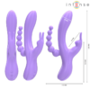 INTENSE - MIKO TRIPLE VIBRADOR RABBIT  ESTIMULADOR  ANAL 7 VIBRACIONES MORADO - Imagen 3