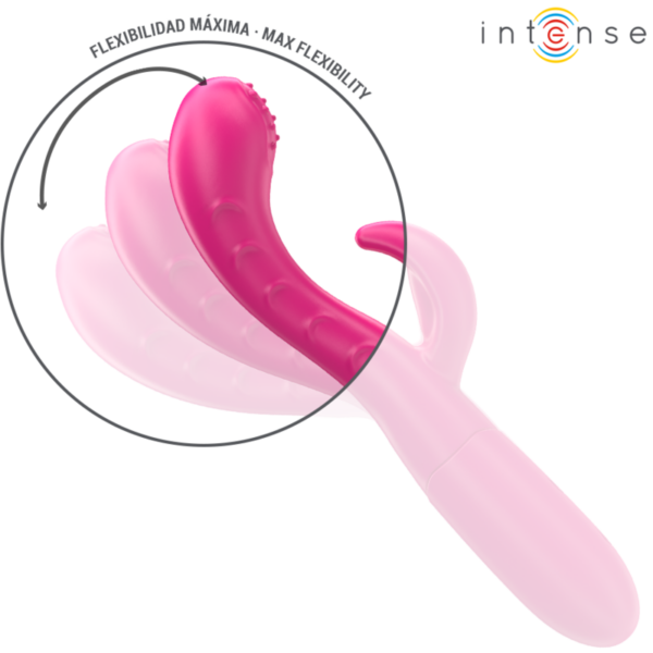 INTENSE - AMARA VIBRADOR CON LENGUA ESTIMULADORA 10 VIBRACIONES ROSA - Imagen 5