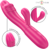 INTENSE - IVY VIBRADOR FLEXIBLE 10 VIBRACIONES CON LENGUA ESTIMULADORA ROSA - Imagen 2