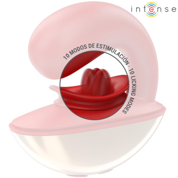 INTENSE - MARIAH VIBRADOR  ESTIMULADOR EN FORMA DE U 10 VIBRACIONES ROJO - Imagen 4