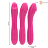 INTENSE - BELINDA VIBRADOR 19 CM FLEXIBLE 10 VIBRACIONES ROSA - Imagen 3
