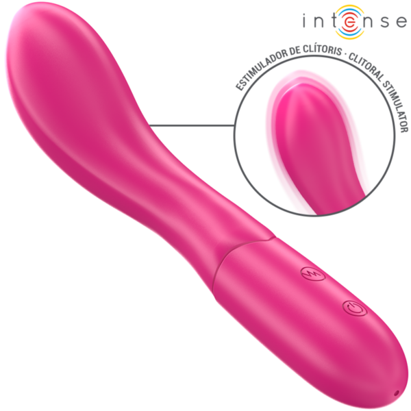 INTENSE - LISETTE VIBRADOR 19 CM FLEXIBLE 10 VIBRACIONES ROSA - Imagen 2