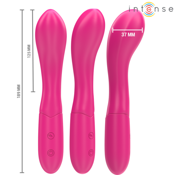 INTENSE - LISETTE VIBRADOR 19 CM FLEXIBLE 10 VIBRACIONES ROSA - Imagen 3