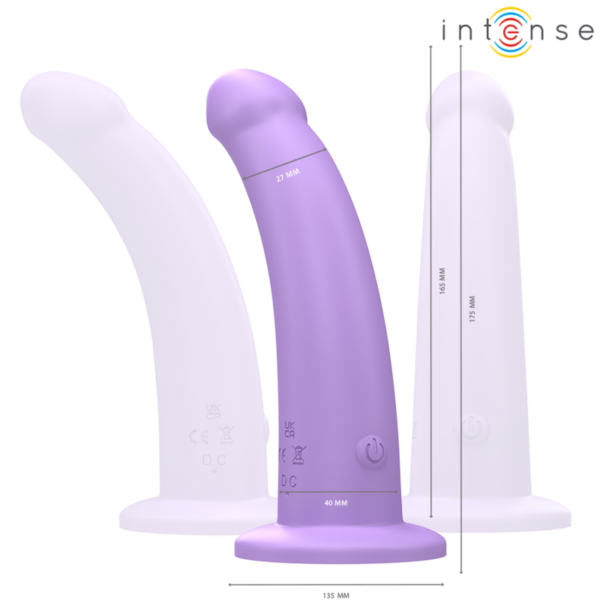 INTENSE - EDDIE VIBRADOR 17,5 CM 10 VIBRACIONES MORADO CONTROL REMOTO - Imagen 3