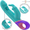 INTENSE - MÓNICA VIBRADOR RABBIT CON ESTIMULADOR ROTATORIO DEL PUNTO G AZUL - Imagen 2
