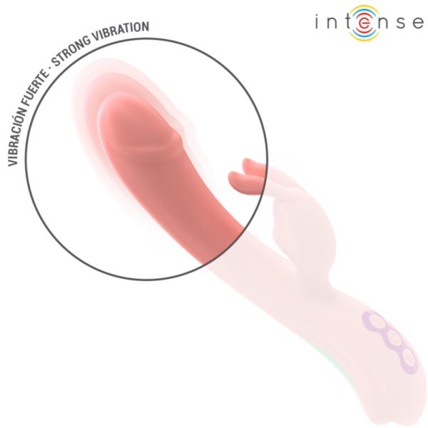 INTENSE - RACHEL VIBRADOR RABBIT 5 VIBRACIONES ROSA - Imagen 4