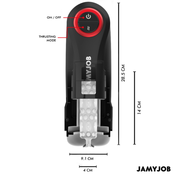 JAMYJOB - GRAVITY MASTURBADOR VAGINA AUTOMÁTICO 5 MODOS DE EMPUJE Y EFECTO SONIDO - Imagen 3