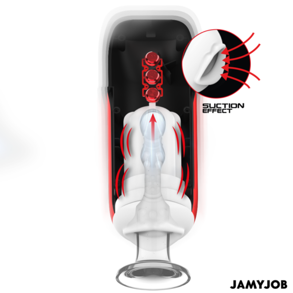 JAMYJOB - BLAZE MASTURBADOR BOCA AUTOMTICO 5 MODOS ONDAS ESTIMULADORAS Y VIBRACIÓN - Imagen 2