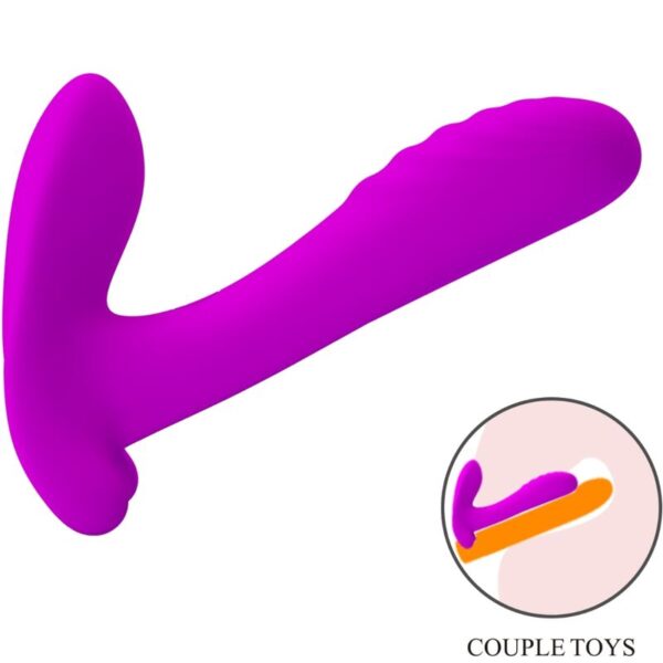 PRETTY LOVE - MASAJEADOR  VIBRADOR 12 VIBRACIONES CONTROL REMOTO MORADO - Imagen 3