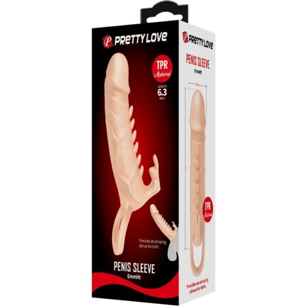 PRETTY LOVE - EMMIT FUNDA PARA PENE + ESTIMULADOR DE CLÍTORIS NATURAL - Imagen 5