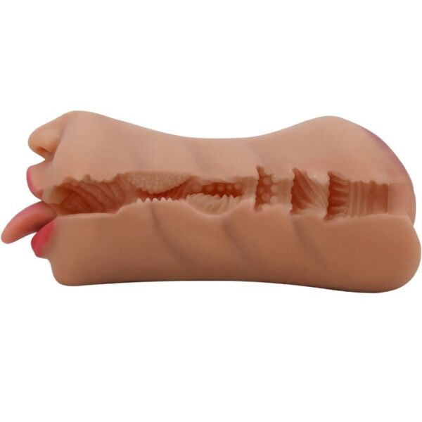 CRAZY BULL - SARAH MASTURBADOR DOBLE BOCA  VAGINA NATURAL - Imagen 4