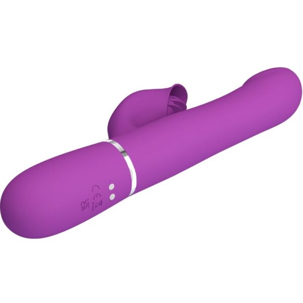 PRETTY LOVE - VIBRADOR  ESTIMULADOR MULTIFUNCIÓN 4 EN 1 MORADO - Imagen 3