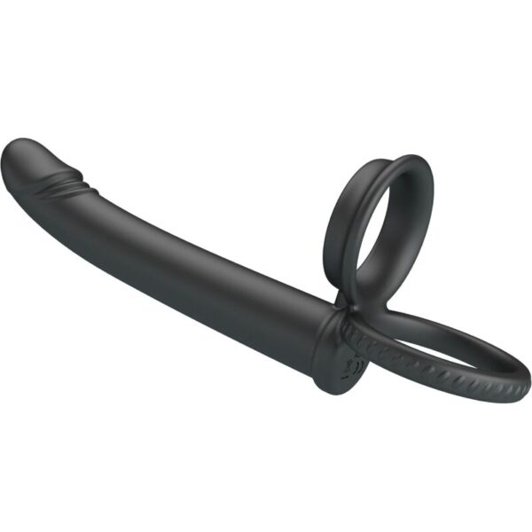 PRETTY LOVE - MOSES ANILLO DOBLE PENE PARA DONLE PENETACIÓN NEGRO - Imagen 4