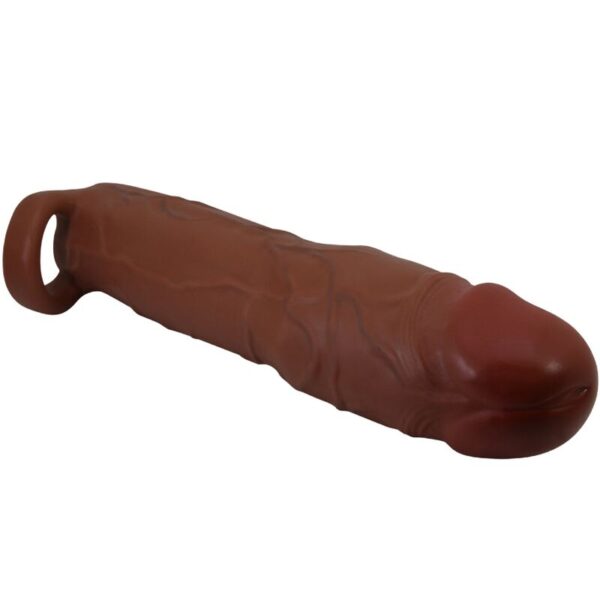 PRETTY LOVE - GERD FUNDA PARA PENE CON EXTENSIÓN DE 7.6 CM MULATO - Imagen 4