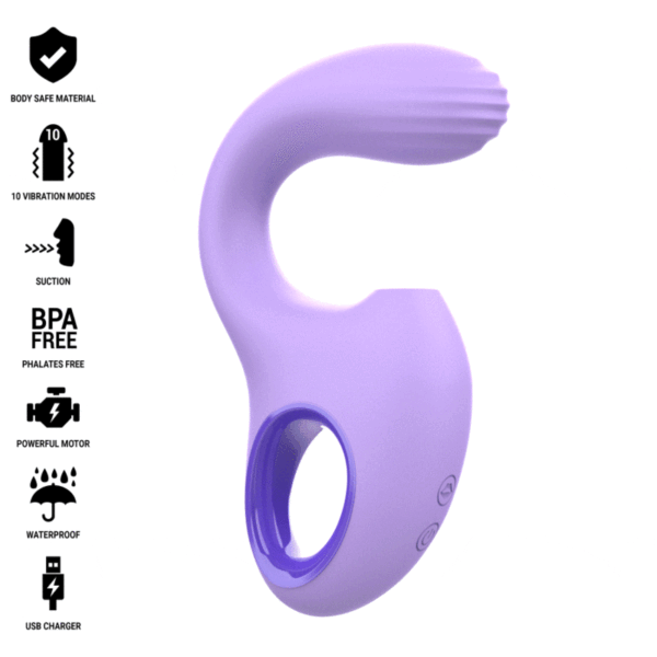 INTENSE - BAXTER VIBRADOR  ESTIMULADOR VIOLETA CONTROL REMOTO