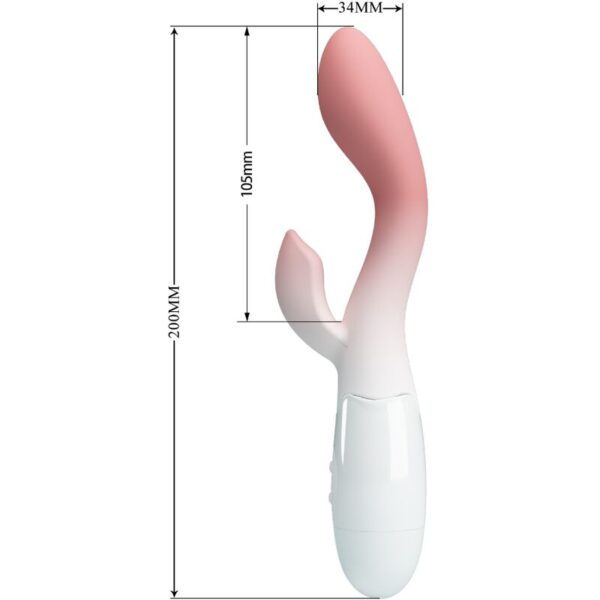 PRETTY LOVE - BRIGHTY VIBRADOR PUNTO G + ESTIMULADOR CLÍTORIS 30 VIBRACIONES ROSA - Imagen 4