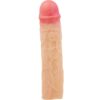 PRETTY LOVE - DEREK FUNDA PENE CON EXTENSIÓN DE 7.6 CM NATURAL