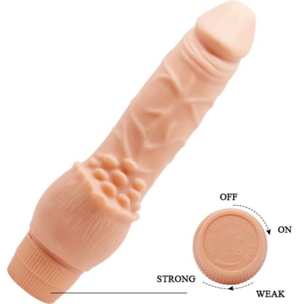 BAILE - BARBARA VIBRADOR REALÍSTICO 19.5 CM NATURAL - Imagen 4