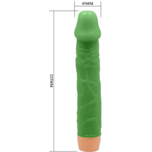 BAILE - BILL VIBRADOR REALÍSTICO 22.5 CM VERDE - Imagen 5