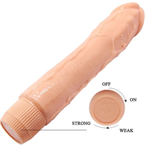 BAILE - DYBBUK VIBRADOR REALÍSTICO 24 CM NATURAL - Imagen 5