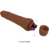 BAILE - DRYAD VIBRADOR REALÍSTICO 25 CM MULATO - Imagen 3