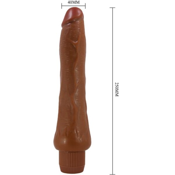 BAILE - DRYAD VIBRADOR REALÍSTICO 25 CM MULATO - Imagen 4