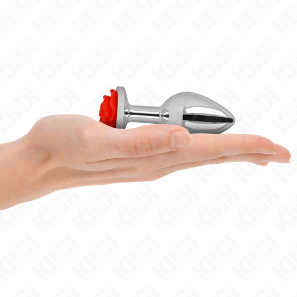 KINK - PLUG ANAL ROSA ROJA TALLA M - Imagen 3