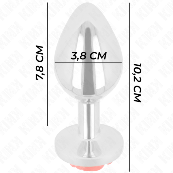 KINK - PLUG ANAL ROSA ROJA TALLA L - Imagen 4