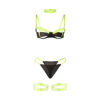 SUBBLIME - 955281 SET SUJETADOR CON COLLAR Y DETALLES PARA PIERNAS VERDE FLUORESCENTE L/XL - Imagen 5