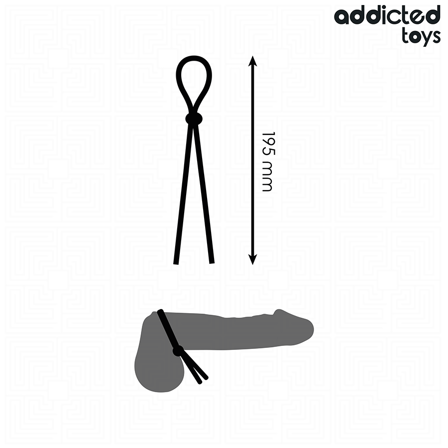 ADDICTED TOYS - CUERDA SILICONA PARA EL PENE DE LAZO SIMPLE - Imagen 4