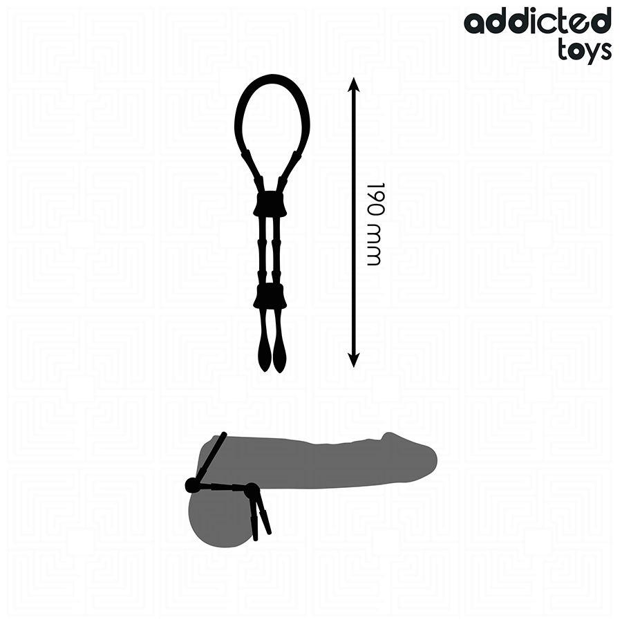 ADDICTED TOYS - CUERDA SILICONA AJUSTABLE PARA EL PENE - Imagen 4